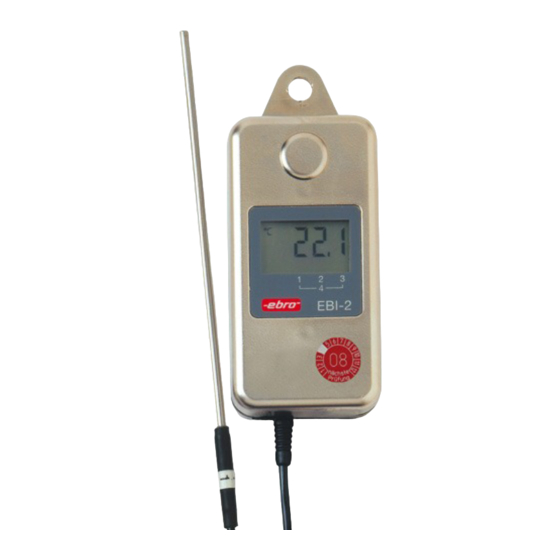 Ebro EBI-2U Operating Manual