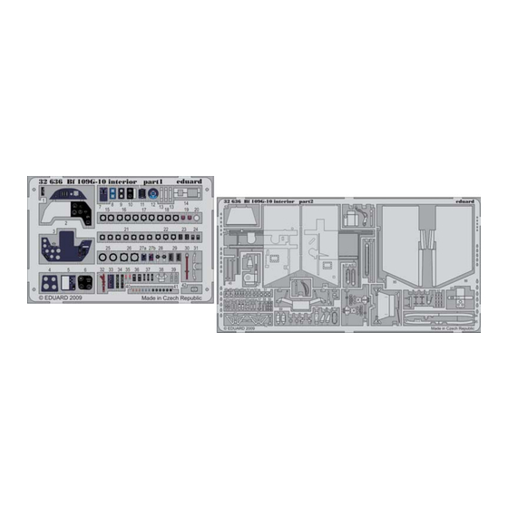 Eduard Bf 109G-10 interior Assembly Instructions