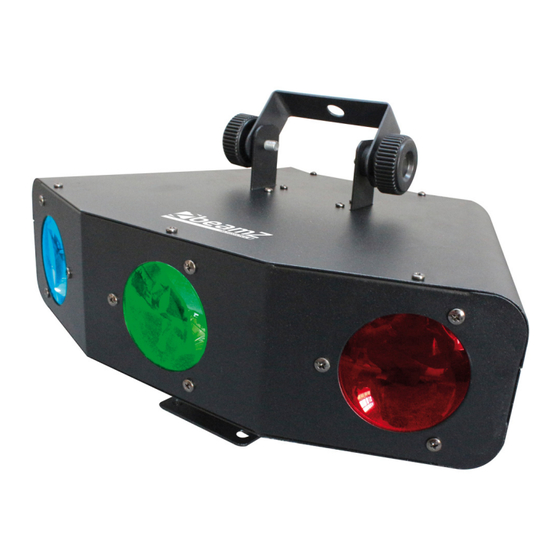 Beamz professional LED TRI-EYE 3x15W RGB Instruction Manual