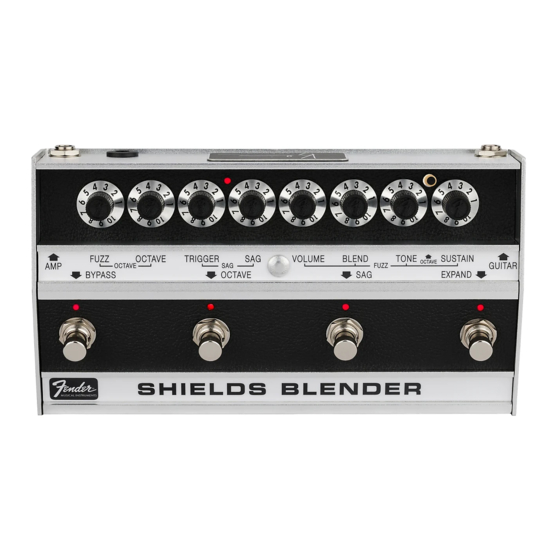 Fender SHIELDS BLENDER Owner's Manual