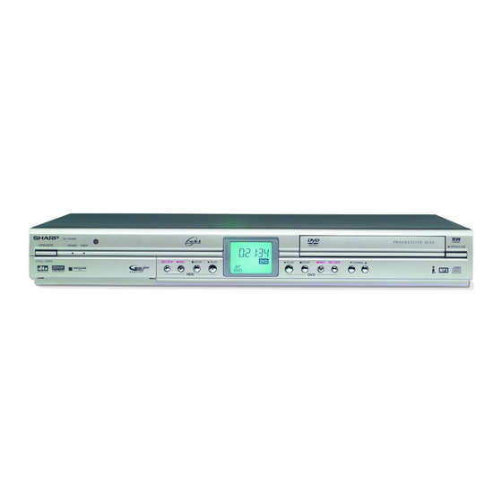 Sharp DV-HR400S DVD Recorder Manuals