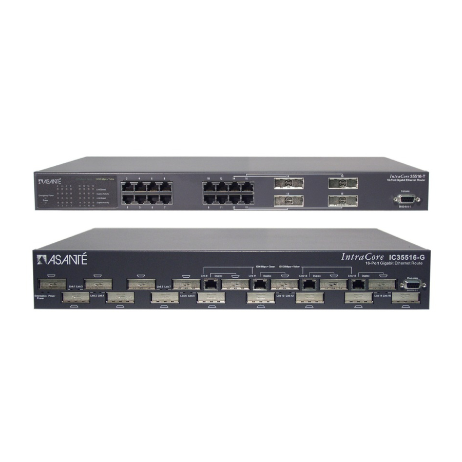 Asante IntraCore 35516 Series User Manual