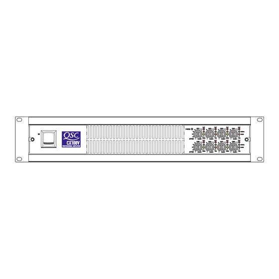QSC CX108V User Manual