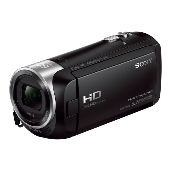 Sony HDR-CX440 How To Use Manual
