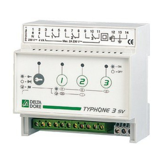 DELTA DORE TYPHONE 3 sv Manual