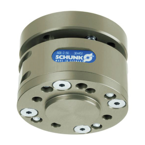 SCHUNK AGE-Z Series Assembly And Operating Manual