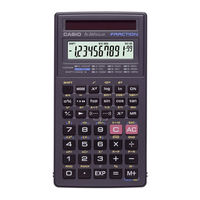 Casio FX 260 - Solar Scientific Calculator User Manual