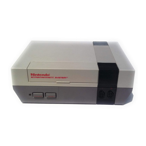 Nintendo NES-001 - Entertainment System Game Console User Manual