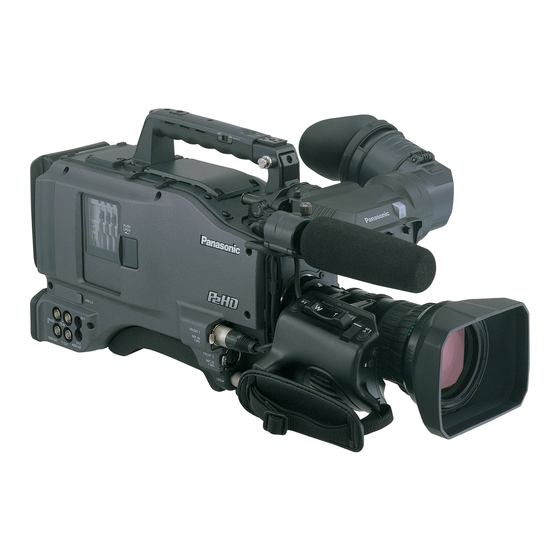 Panasonic AG-HPX500P Operating Instructions Manual