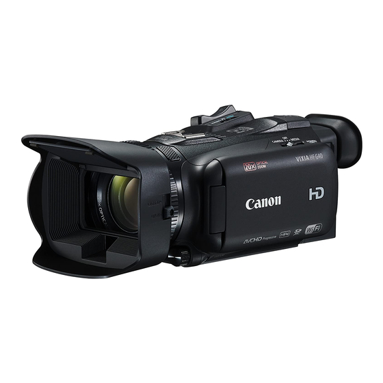 Canon LEGRIA HF G40 Manuals