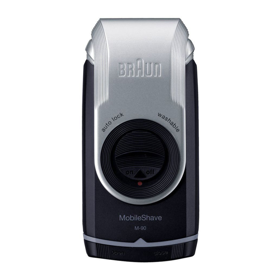 Braun MobileShave M-90 Service Manual