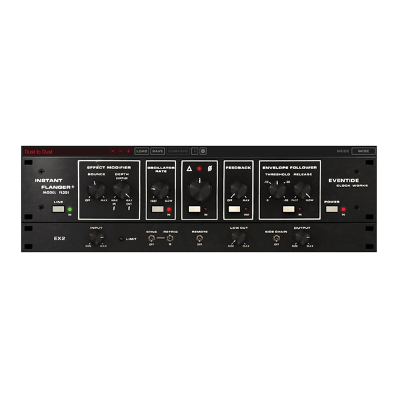 Eventide INSTANT FLANGER MK II FL201 Instruction Manual