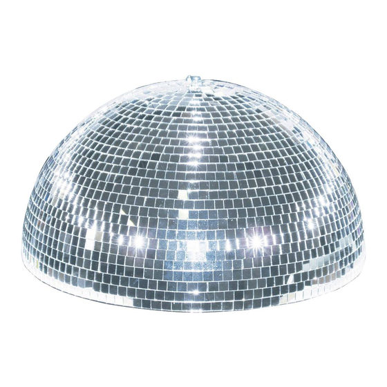 EuroLite HALF MIRROR BALL User Manual