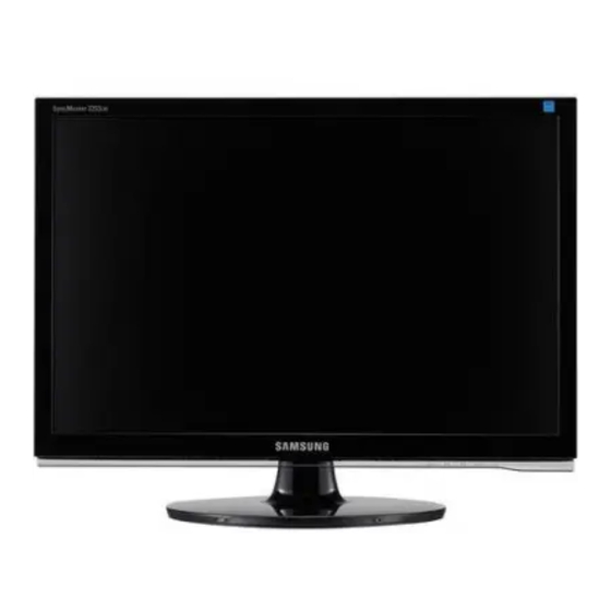 Samsung SyncMaster 2253BW Quick Start Manual