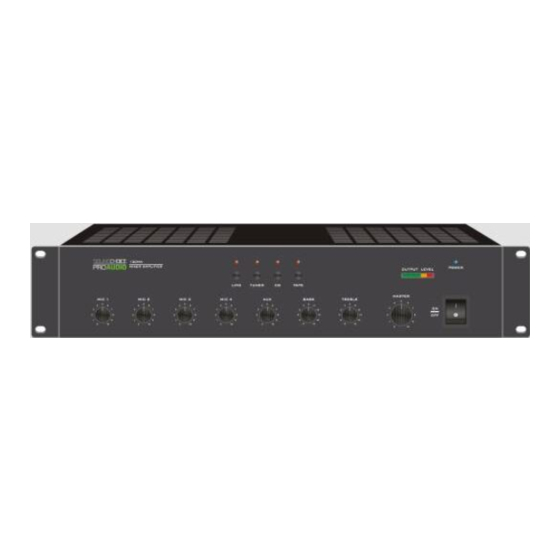 Soundchoice PROAudio 120MA Operation Manual