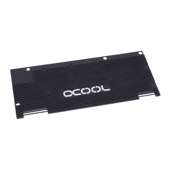 Alphacool GPX-N 1080Ti-M24 Instruction Manual