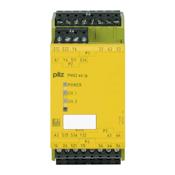 Pilz PNOZ e6.1p Operating Instructions Manual
