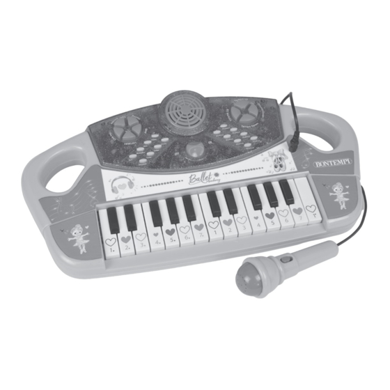Bontempi Ballet Academy 12 2577 Owner's Manual