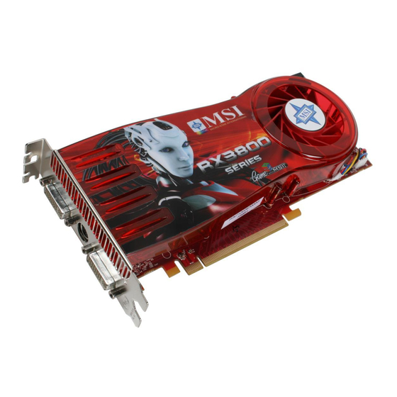 MSI RX3800 Series Quick User Manual