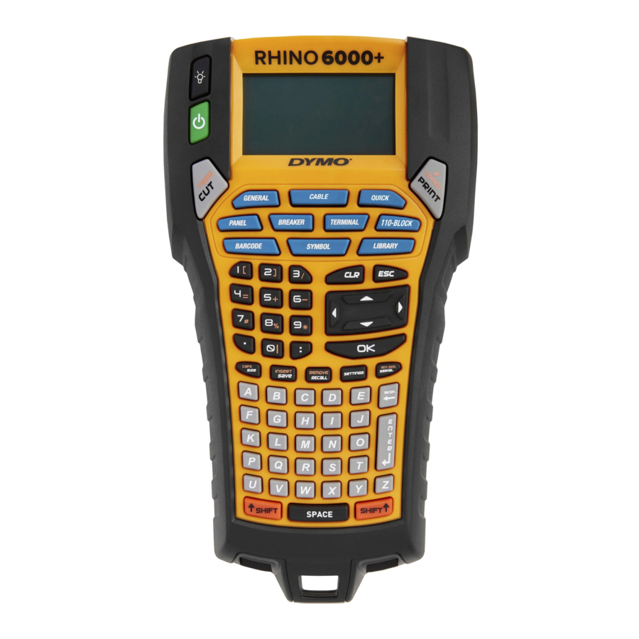 Dymo Rhino 6000+ Manual
