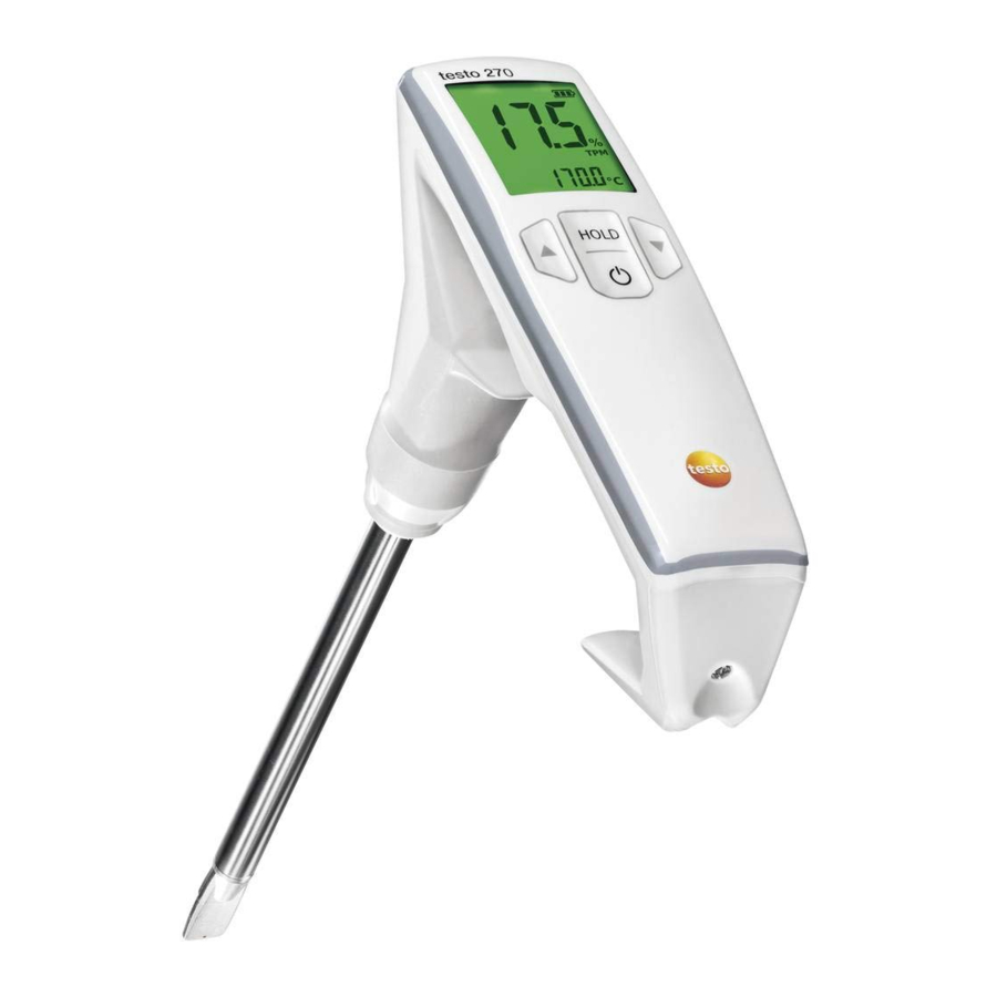 TESTO 270, 270-KIT Manual