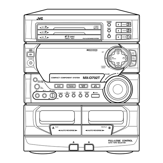 JVC CA-D702T Instructions Manual