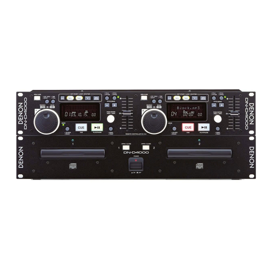 Denon DN-D4000 Operating Instructions Manual