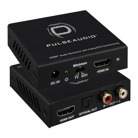 PulseAudio PA4KAE-DD Manuals