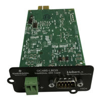 Emerson Liebert IntelliSlot OC-485 Quick Start Manual