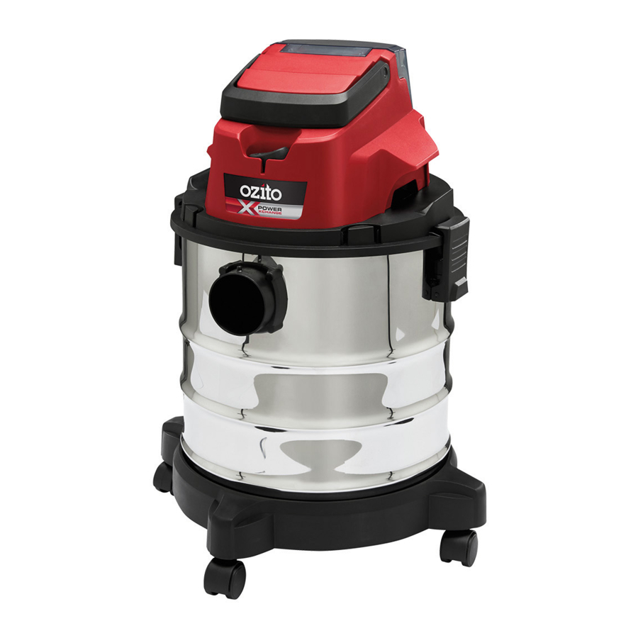 Ozito PXVWDS-1818U - Wet & Dry Vacuum Manual