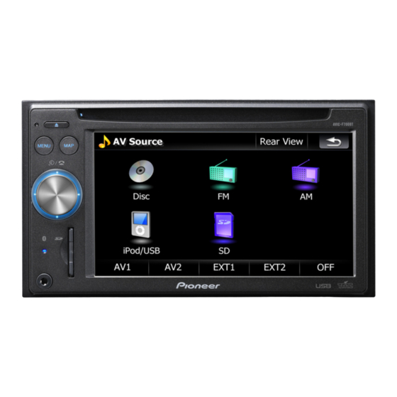 Pioneer AVIC-F700BT Operation Manual