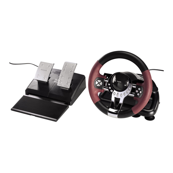 User Manuals: Hama 51845 Gaming Racing Wheel