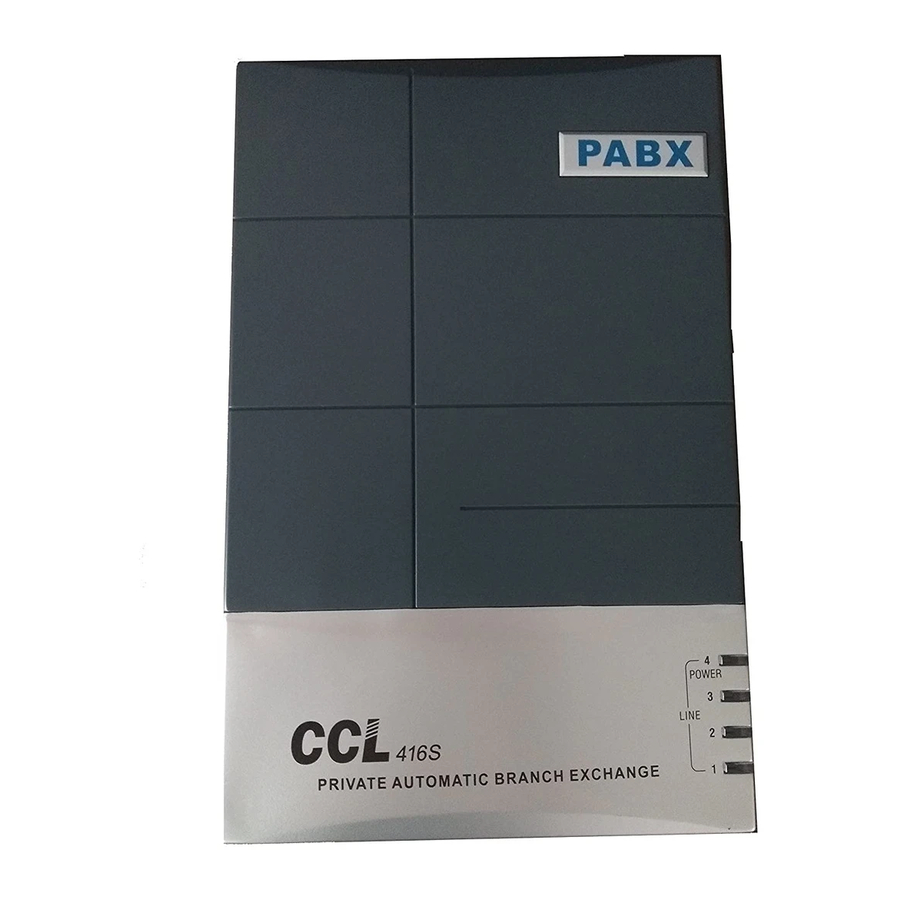 CCL COX-308S Operating & Programming Manual
