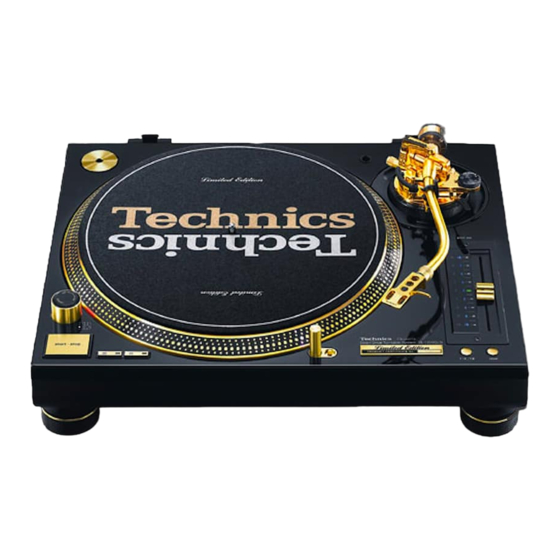 Technics SL1200 User Manual