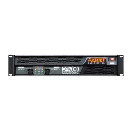 Master Audio Design DP Series User Manual