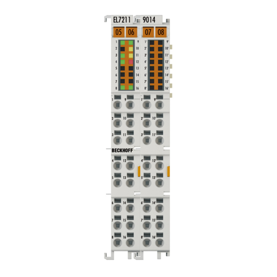Beckhoff EL72 1-901 Series Manual