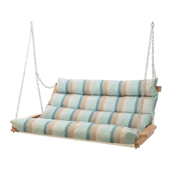 Nags Head Hammocks ORIGINAL CUMARU CUSHIONED DOUBLE SWING Instructions