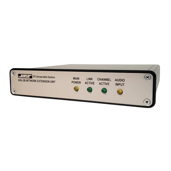 JPS NXU-2B Installation And Operation Manual