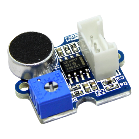 SeeedStudio Grove Loudness Sensor Manual
