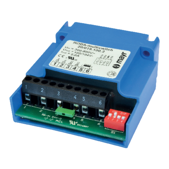 Mayr ROBA-multiswitch 019.00.2 Series Installation And Operating Instructions Manual
