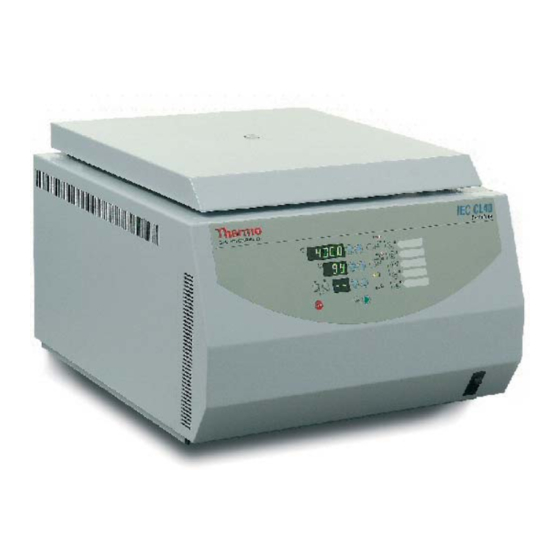 Thermo Electron IEC CL40 Series Manuals