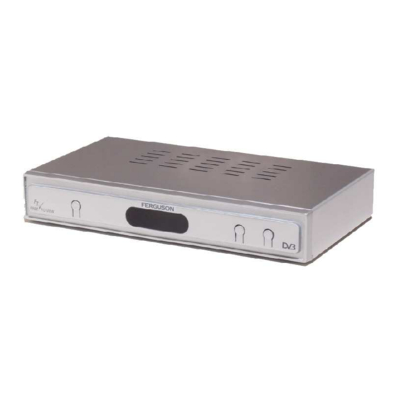 Ferguson  FDT 2000 DIGITAL TERRESTRIAL RECEIVER Manual