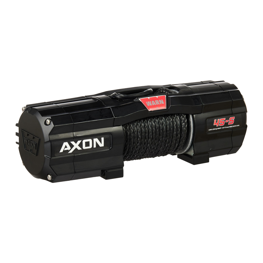 Warn VRX 25 / 35 / 45, AXON 35 / 45 / 55 / 55-S / 45-S / 35-S Manual