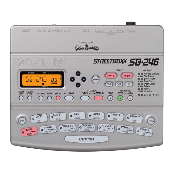 Zoom Street boxx SB-246 Supplement Manual