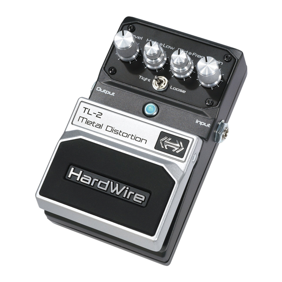 DigiTech HARDWIRE TL-2 Owner's Manual