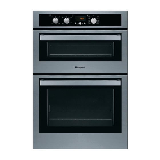Hotpoint DE89X Instructions For Installation And Use Manual