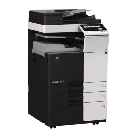 KONICA MINOLTA BIZHUB C308 QUICK USER MANUAL Pdf Download | ManualsLib