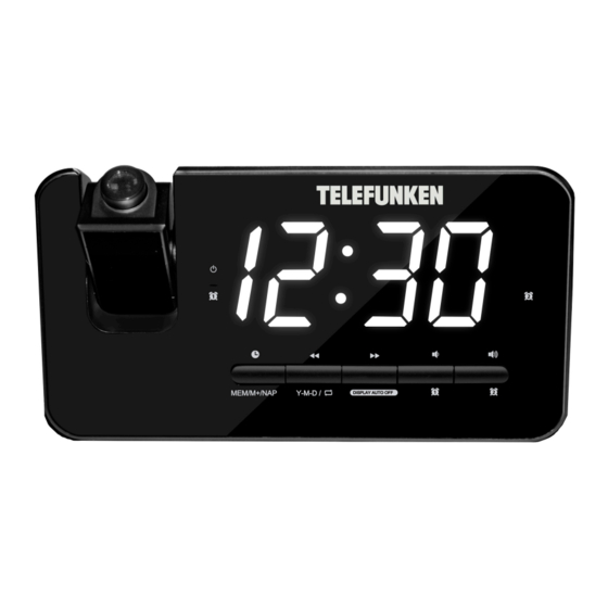 Telefunken TF-1543 Radio Alarm Manuals