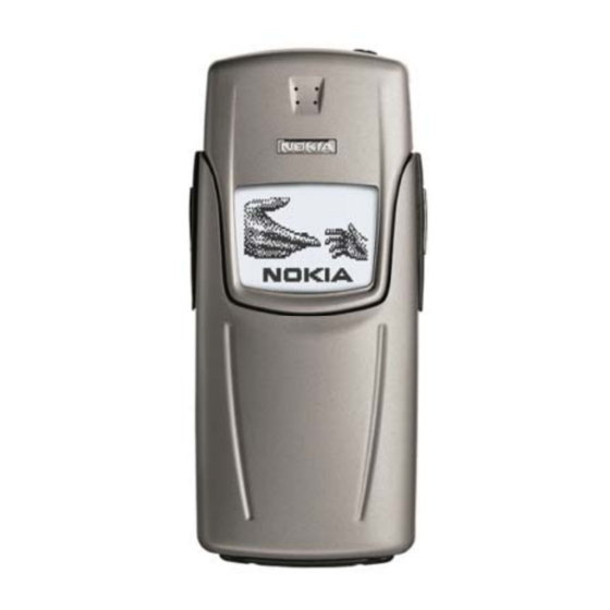 Nokia 8910 Manual
