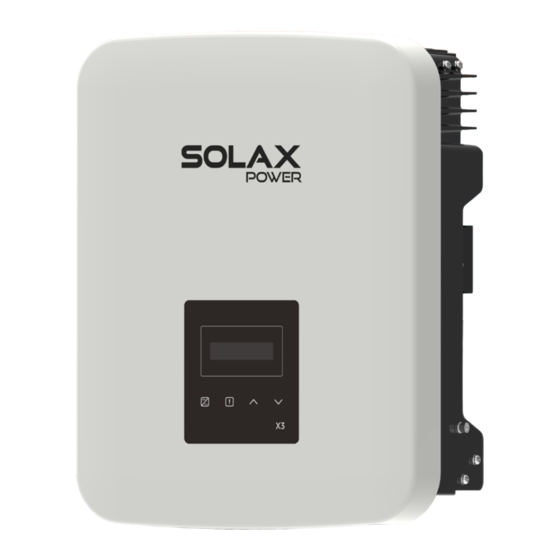 SolaX Power X3-MIC-G2 Installation Manual
